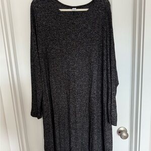 NWT Old Navy Charcoal Long Sleeve Dress